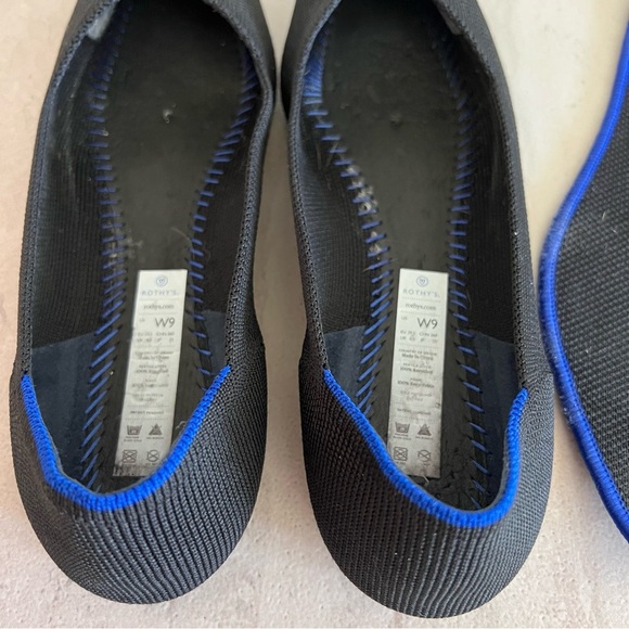 Rothy’s The Point Washable Flats Black Size W9 - Picture 8 of 11